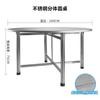 Nova Mesa de Aço Inoxidável, Mesa Redonda, Mesa Dobrável, Mesa com Fogueira para Casa de Aluguel, Mesa Doméstica, Mesa de Jantar para Feira Noturna, Mesa de Churrasco para Barraca ao Ar Livre