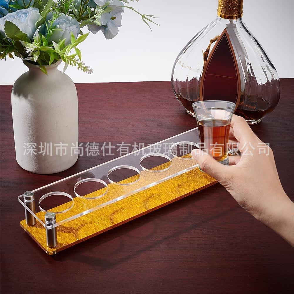 亚克力烈酒杯架 带 6 孔 2