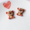 Urso chocolate café biscoito resina acessórios telefone móvel shell acessórios para o cabelo creme cola diy acessórios pj1169