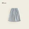 Pantalones de Otoño 2025 para Niñas Estilo Coreano Nuevos Pantalones Casuales de Pana Acortados de Moda