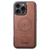 Adecuado para Funda de Teléfono Móvil Iphone18Promax Funda de Cuero PU Apple 17 Carga Inalámbrica Magsafe Succión Magnética para Coche
