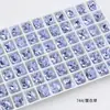 Pedras de Strass Roxo Lavanda para Nail Art Strass Irregulares com Base Pontiaguda Acessórios para Joias DIY Tendência Xiaohongshu Strass para Unhas Usáveis