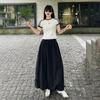 Camiseta Blanca de Rayas Ajustada de Manga Corta para Mujer, Nuevo Estilo Verano 2026, Ceñida a la Cintura, Adelgazante, Top Corto de Tres Rayas