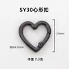 Aleación de Zinc Anillo de Resorte en Forma de Corazón Juguete Hebilla Colgante Accesorios para Joyería Equipaje Hebilla Metálica Abierta en Forma de Corazón Hebilla Especial en Forma de Corazón