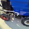 Caminhão de carga agrícola de três rodas empurrado à mão, transportador de areia e cal para canteiro de obras, caminhão basculante a gasolina para pomares
