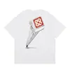 Casa Casablanca Camiseta Casual de Manga Corta Versión Correcta ins Marca de Nicho Trendy Europea y Americana High Street Algodón Puro