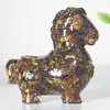 Adornos de Figurillas Cerámicas para Escritorio al por Mayor Rellenos de Resina de Fábrica, Piedra Triturada de Caballo, Resina Epoxi, Cristal Natural, Decoraciones Realistas, Figura Grande de Caballo