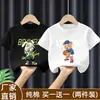 Ropa de Verano Nueva, Genial y Elegante para Adolescentes, Camisetas de Manga Corta Geniales y Atractivas para Niños, Camisetas Sueltas de Verano de Algodón Puro, Camisetas