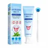 Kit de Cuidados Bucais Personalizado OEM 50g Embalagem de Viagem Conveniente Gel Limpador de Língua e Raspador de Língua