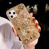Adequado para iPhone 16/15 capa de celular feminina diamante Apple 14ProMax Retro Gem Flower 12 Creative Tide 8