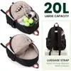 Nova Bolsa de Tênis Feminina Mochila de Tênis Casual com Porta-Copos e Compartimento para Sapatos Bolsa de Raquete de Tênis Acolchoada Bolsa de Pickleball