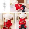 Roupas para cães Roupas para cães de estimação Roupas de inverno para cães pequenos Teddy Corgi Puppy Strap Quente Grosso Quatro Pernas Roupas de algodão