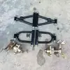 Acessórios para Kart de Praia de Quatro Rodas DIY Braço de Suspensão Dianteira Sem Freio, Flange de Três Furos Montagem Completa