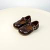 Novos Sapatos de Couro com Solado Macio Estilo Coreano para Meninas Pequenas Verão 2026, Sapatos de Princesa Modernos e Versáteis, Sapatos Individuais Estilo Escolar para Crianças