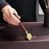 Ceremonia del Té de Ébano Juego de Té Cinco Caballeros Accesorios Cuchara de Té Pluma de Té Cepillo Porta Plumas Bandeja para Té Rascador Tenedor para Té Juego de Cinco Piezas
