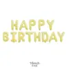 Globos de Foil de Cumpleaños con Letras Impresas de Colores Versión Americana de 16 pulgadas Set de Globos para Decoración de Fiesta de Cumpleaños Infantil
