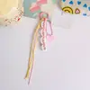 Lanyard de Cadena Acrílica Estilo Ins con Forma de Corazón Cuerda Trenzada Hecha a Mano Colgante para Estuche Protector de AirPods Llavero de Bolsa