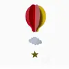 Suministros de decoración para fiesta de cumpleaños adornos colgantes tridimensionales colgante de amor globo aerostático nube colgante para jardín de infantes al por mayor