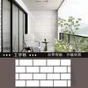 Pegatinas de pared de imitación de azulejo, papel tapiz autoadhesivo 3D, decoración de pared para inodoro, pegatinas de mármol impermeables y resistentes a la humedad para cocina