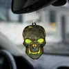 Colgante de Coche de Calavera Acrílica 2D Nuevo Transfronterizo Decoración Creativa de Halloween para Coche Accesorio Personalizado para Coche Lujo Ligero