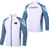 Otoño 2024 equipo chino ropa deportiva para padres e hijos uniforme de entrenador para hombre y mujer abrigo de voluntario para niños abrigo al por mayor personalizado