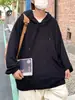 Sudadera con capucha elegante 2026 para hombre y mujer, estilo niche Ins de Hong Kong, moderna, versátil, chaqueta tipo camiseta de abrigo con capucha de corte holgado