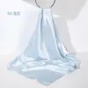 Pañuelo de Seda de Color Sólido de 90 cm, Pañuelo Cuadrado Grande de Color Único, Parasol de Seda Artificial, Pañuelo Cuadrado de Satén Brillante, Chal, Hecho a Medida