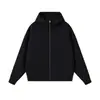 Cárdigan chaqueta con cremallera de diseño raglán de cuello alto de moda para otoño e invierno para hombre, sudadera versátil simple de color liso informal americano para mujer