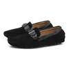 Mocasines Casuales de Cuero Mate para Hombre, Talla Grande, para Cuatro Estaciones, Commute de Negocios, Mocasines Slip-on para Conducir