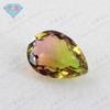 Gema Huagang, turmalina sintética en forma de pera, piedra desnuda, venta al por mayor, con degradado de color en forma de gota BX06