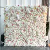 Parede de Fundo com Flores Artificiais Atacado, Parede de Flores Artificiais Popular para Fotos, Arranjo de Flores para Decoração de Hotel, Parede de Flores de Rosa para Casamentos Internos