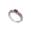 Anillo bañado en plata nuevo estilo vintage estilo literario y artístico Joker estilo nacional patrón de nube auspiciosa venta directa de fábrica para niña