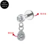 Aleación de titanio G23 corazón mariposa colgante circón uña de lóbulo uña de labio uña de cartílago de la oreja joyería F136 joyería para piercing en el cuerpo humano