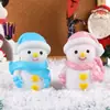 Adornos Luminosos Creativos Lindos de Dibujos Animados, Muñeco de Nieve Navideño Sonriente Luz Nocturna, Lámpara de Mesita de Noche Popular de Venta Caliente con Luz Suave Protectora para los Ojos