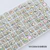 Rhinestones Octagonales Corte Rosa Dongzhou de 8 mm, Rhinestones Brillantes K9 con Base Puntiaguda, Nuevas Decoraciones para Uñas, Rhinestones para Accesorios de Aretes DIY