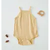 Bolsa de bandolera para bebé Ropa de pedos Celebridad de Internet Ropa de verano Algodón puro Delgada Sin huesos Triángulo Mono para bebé Niña Chaleco sin mangas