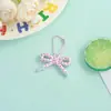 Novo Pingente de Laço Floral Colorido Estilo Fresco Acessório de Chaveiro DIY Feito à Mão para Bolsas e Correntes de Celular