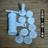 Máquina para Hacer Pasta de Plástico Manual Base Doméstica Molde Lámina Fideos Heluo Grueso Fino Redondo Trenzado Youmian Wowo Prensa Accesorios para Moldes de Máquina de Pasta