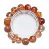 [Cristal Cálido Cristal] Pulsera de Flor de Pegamento de Cristal Natural para Mujer La Más Fácil de Combinar Regalo Pulsera de Cristal Blanco Venta al por Mayor