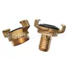 Conector de Cobre Tipo Pinza en Stock Conector Rápido Externo de Rosca Estilo Alemán para Manguera de Aire Conector Geka para Manguera de Jardín