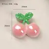 Accesorios de Resina DIY de Dibujos Animados, 10 Tipos de Pinzas para el Cabello de Cereza Electroplateadas, Hebillas para Fundas de Teléfono y Zapatos, Colgantes para Llaveros y Artículos Decorativos
