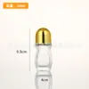 Óleo de Massagem 50ml Frasco com Esfera de Rolagem Grande Vidro Redondo Transparente 30ml Produto para Cuidados com a Pele Cosméticos Medicina Frasco Dispensador com Esfera de Rolagem