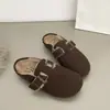 Mismo estilo Sanxi ~ Zapatos Boken todo incluido para mujer 2023 nuevos zapatos Boken de pesca de un solo color slip-on retro de algodón