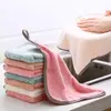 Trapo de Limpieza para Cocina del Hogar Patrón de Piña Terciopelo de Coral de Doble Cara Paño de Cocina Engrosado Perezoso Multiusos Almohadilla Fregadora Seca y Húmeda