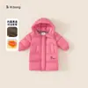 [Jaqueta de Plumas] Bangxuan Roupas de Inverno para Crianças Roupas Quentes de Inverno Jaquetas de Plumas para Meninas Jaquetas de Plumas com Capuz para Meninos