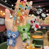 Cadena de Cristal Colorida Hecha a Mano Creativa Llena de Pedrería Puntada Llavero de Coche Colgante Exquisito para Bolso de Mujer Pequeño Regalo