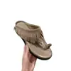Sandalias Romanas de Plataforma de Moda para Exteriores Temporada Primavera 2026 sin Cierre Retro Plataforma Tacón Grueso Borla Zapatos sin Cierre