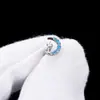 Accesorios de Pendientes de Zirconia con Incrustaciones de Cobre Transfronterizos Serie Azul Margarita Pequeña Mariposa Desmontables DIY Joyería para Perforaciones Accesorios