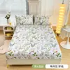 Sábana bajera ajustada antideslizante de seda helada transfronteriza para comercio exterior, protector de colchón de cobertura total para el hogar, dormitorio de estudiante, apartamento, disponible en varios tamaños
