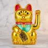Figura de Gato de la Fortuna de Varios Tamaños para Decoración del Hogar, Regalo, Gato Eléctrico que Mueve la Pata para Apertura de Nueva Tienda, Inauguración de Casa, Gato Grande que Atrae el Dinero